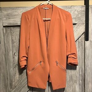 Maurices Women's Coral Blazer with Zipper Accents